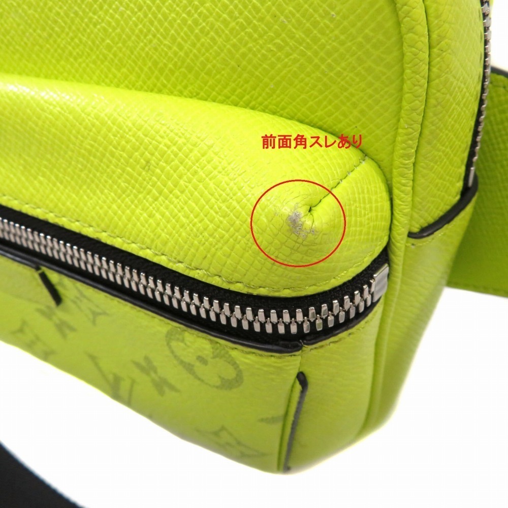 LOUIS VUITTON Bumbag Taigarama Waist Bag Yellow Clutch - Picture 11 of 11